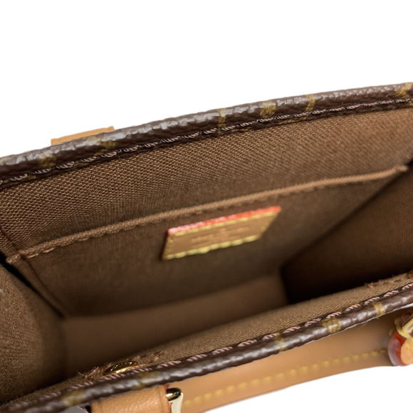 LOUIS VUITTON Petit Sac Plat Shoulder Handbag M442 Monogram Canvas - Picture 4 of 12